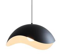 Lámpara Colgante nórdica Creativa de Hierro, con Rosca E27, de un Solo Cabezal, con Personalidad Minimalista, Ideal para oficinas, cafeterías y Estudios (Oscura, 30 cm)
