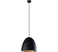 Lámpara Colgante Ornella Negro Metal Oro Elegante Mesa de Comedor Desván Salón