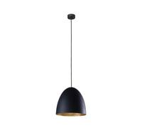 Lámpara Colgante Ornella Negro Metal Oro Elegante Mesa de Comedor Desván Salón