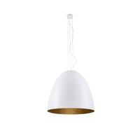 Lámpara Colgante Ornella Oro Blanco Metal 5-flmg Redondo Desván Comedor de Salón