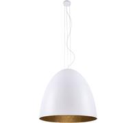 Lámpara Colgante Ornella Oro Blanco Metal 5-flmg Redondo Desván Comedor de Salón