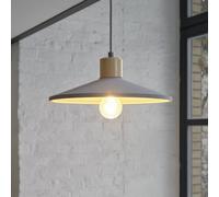 Lámpara colgante OSRAM CONCRETE WOOD, gris, Ø 32 cm, hormigón, E27