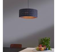 Lámpara colgante OSRAM Decor Felt Weaving, Ø 48 cm, gris, fieltro E27