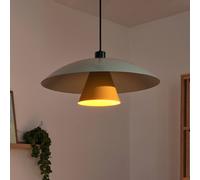 Lámpara colgante OSRAM Decor Flying Mushroom verde/amarillo, acero, E27
