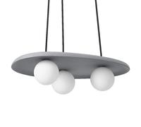 Lámpara Colgante OSRAM G9 3 Llamas Hormigón Vidrio Kera, 50 cm, IP20