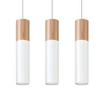 Lámpara colgante Pablo 3 blanca