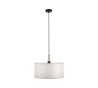 Lámpara Colgante Papel Pantalla Redondo Ø 44,5CM Negro Blanco Natural E27