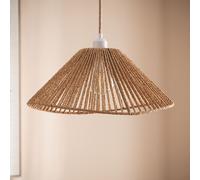 LEDKIA LIGHTING - Lámpara Colgante Papel Trenzado Mikah | Diseño Moderno y Funcional | Diámetro Ø45 cm | Ideal para Salón, Dormitorio | Fácil Instalación | Luz Suave, Natural, Cuerda