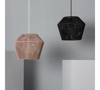 LEDKIA LIGHTING - Lámpara Colgante | Papel Trenzado Trenza Sauki | Diseño Único y Elegante | Ajustable | Para Salón, Dormitorio, Oficina | Marrón, Papel Trenzado