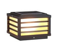 Lámpara Colgante para Exteriores, Moderna Lámpara de Columna de 15.7″, Resistente Alua Ip54, E26, Solar, para Postes de Vallas de Aluminio Mate, Ideal Paras, Jardines, Parques Y Luces de Pilar./40 Cen