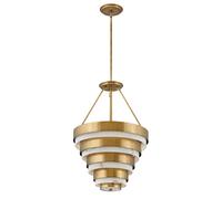 Lámpara Colgante Para Mesa Ø 45,5cm Bronce Antiguo 4x E14 Art Déco