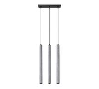 Lámpara Colgante Para Mesa De Comedor Petera, Hormigón, Acero Gris, G9, 30 cm