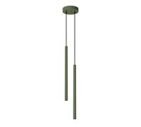 Lámpara colgante Pastelo 2 verde oliva