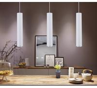 Lámpara colgante Paulmann URail Catalejo, blanco señal, metal