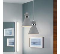 Lámpara colgante Paulmann Verve, hormigón, Ø 20 cm, IP44