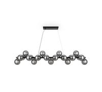 Lámpara Colgante Pendelleuchte Mesa de Comedor Metal Vidrio Ahumado G9 H: Máx.