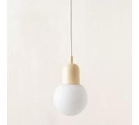 Lámpara Colgante Pequeña de Cristal de Leche, Moderna de Mediados de Siglo, Lámpara de Techo Colgante, Lámpara de Isla Verde Nórdica Sobre Fregadero de Cocina, Mini Lámpara de Araña de Bola Blanca Esm