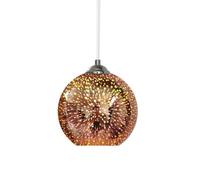 Lámpara Colgante Pequeña De Estilo Candelabro Con Vitrales Para Techo, Lámpara Colgante De Vidrio Blanco Y Naranja, Lámpara Colgante De Techo, Pantalla Para Comedor, Cocina, Isla, Dormitorio,A,20cm
