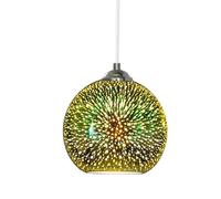 Lámpara Colgante Pequeña De Estilo Candelabro Con Vitrales Para Techo, Lámpara Colgante De Vidrio Blanco Y Naranja, Lámpara Colgante De Techo, Pantalla Para Comedor, Cocina, Isla, Dormitorio,B,15cm