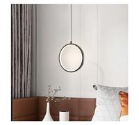 Lámpara colgante pequeña y moderna, candelabro LED circular de cobre, lámpara colgante decorativa Compatible with mesita de noche, sala de estar. y Villa,estilo minimalista