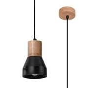 Lámpara colgante Qubic negra
