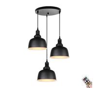 Lámpara colgante que funciona con pilas, lámpara colgante de techo ajustable inalámbrica con control remoto, perfecta para isla de cocina, mesa de comedor o sala de estar