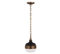 Lámpara Colgante Redonda Ø20cm Vidrio Satinado Metal Comedor Cocina
