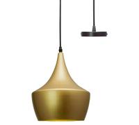 Lámpara colgante redonda circular Copa (60 W, Ø x Al: 24 x 28 cm, Oro, E27)