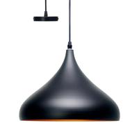 Lámpara colgante redonda circular Gota (60 W, Ø x Al: 32 x 32 cm, Negro, Negro, E27)