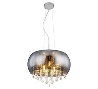 Lámpara colgante redonda Kalla (Diámetro: 44 cm, Altura: 120 cm, E14)