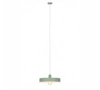 Lámpara colgante relaxdays, metal mate, para el salón, color salvia | Rosca E27, IP20