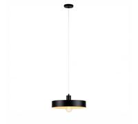 Lámpara colgante relaxdays, metal mate para el salón, negra | Rosca E27, IP20