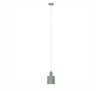 Lámpara colgante relaxdays, metal mate, rosca E27, 40 W, IP20, color salvia | Lámpara colgante