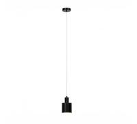 Lámpara colgante «relaxdays», metal mate, rosca E27, 40 W, IP20, negro | Lámpara colgante