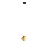 Lámpara colgante retro con tulipa de colores Hive Nuez 14