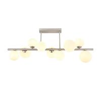 Lámpara colgante Riha (L x An x Al: 87 x 28 x 37 cm, G9, Plata)