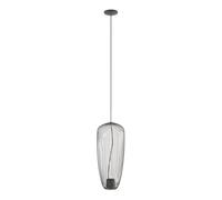 Nowodvorski Lighting Lámpara colgante Pumpkin S, gris oscuro, Ø 27 cm, metal, GU10
