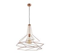 Lámpara Colgante Salvia En Cobre Abierto Diseño Metal Alambre Comedor Cocina