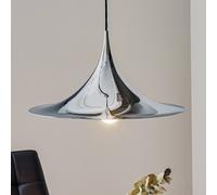 Lámpara colgante Semi de Gubi, Ø 47 cm, cromo True