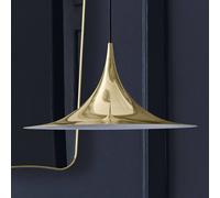 Lámpara colgante Semi de Gubi, Ø 47 cm, latón brillante