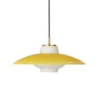 Lámpara Colgante Shade de Ópalo Que Ilumina El Amarillo