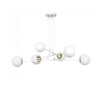 Lámpara colgante signo blanco 6 luces marca wonderlamp