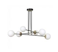 Lámpara colgante signo negro 6 luces marca wonderlamp