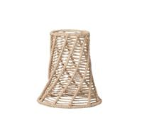 Lámpara Colgante Simple, 17.5cm X 17.5cm X 18.5cm | Estructura Tejida a Mano, Pantalla Mimbre, Boho, Lámparas Colgantes, para Salón, Comedor