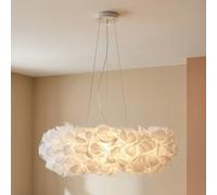 Lámpara colgante Slamp Clizia Mama Non Mama, Ø78 cm, blanco/transparente