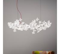 Lámpara colgante Slamp Hanami Suspension, cable rojo