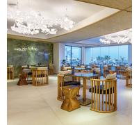 Lámpara colgante Slamp Hanami Suspension, cable transparente