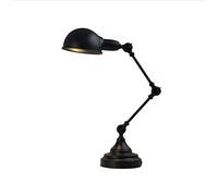 Lámpara colgante Table Lamp Folding Black Light Metal Simple Swivel Arm Desk Reading Office Without Lights Bulb Bedside