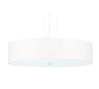 Lámpara Colgante Tela Cristal Ø 50CM Redondo Blendarm Moderno Blanco 5x E27