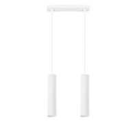 Lámpara colgante tubo Karbon Blanco 2